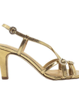 Mila Gold | Metallic Leather Sandal