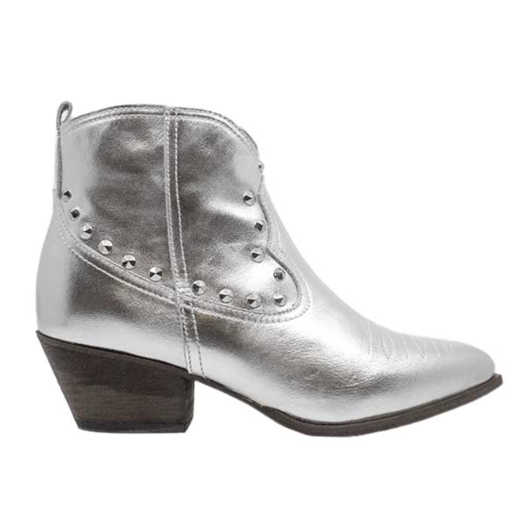 Baltarini -Jessie- Women&#39;s Silver Western Cowboy boot at The Nowhere Nation