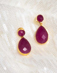 Amara Drop Earrings | Fuschia Pink