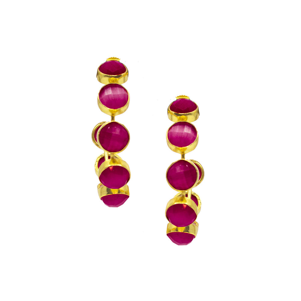 Harmony Fuchsia Pink | Hoop Earring