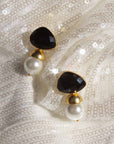 Lustre Luxe Earring | Gold and Black