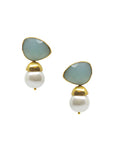 Lustre Luxe Earrings | Gold/Blue