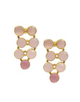 Cluster Stud | Gold & Pink Earring