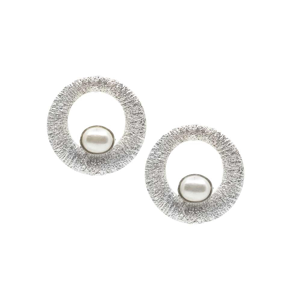 Pearl Radiance | Silver Earring