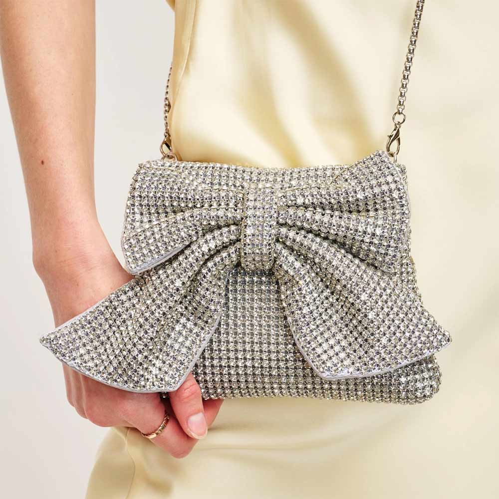 Gretchen Silver | Crystal Embellished Clutch