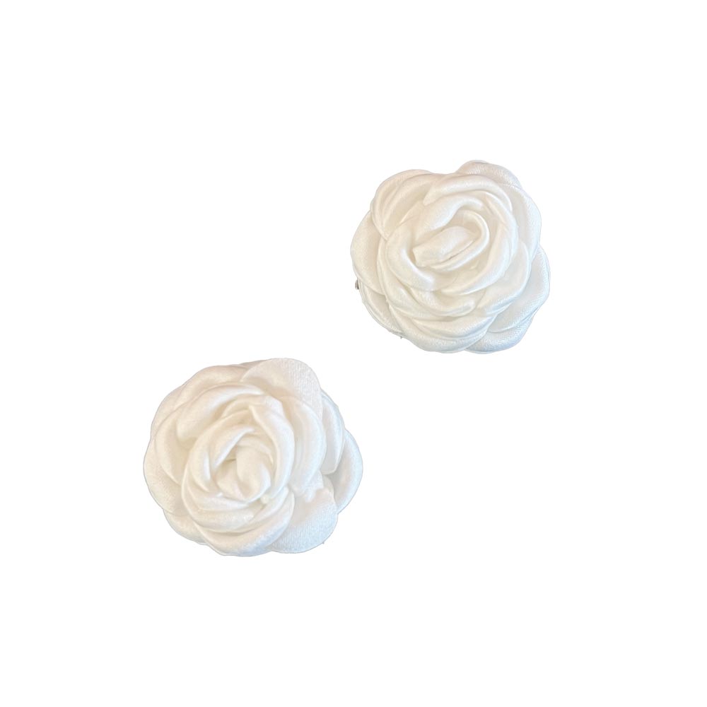 White Rosette (set of 2) | Shoe Clips
