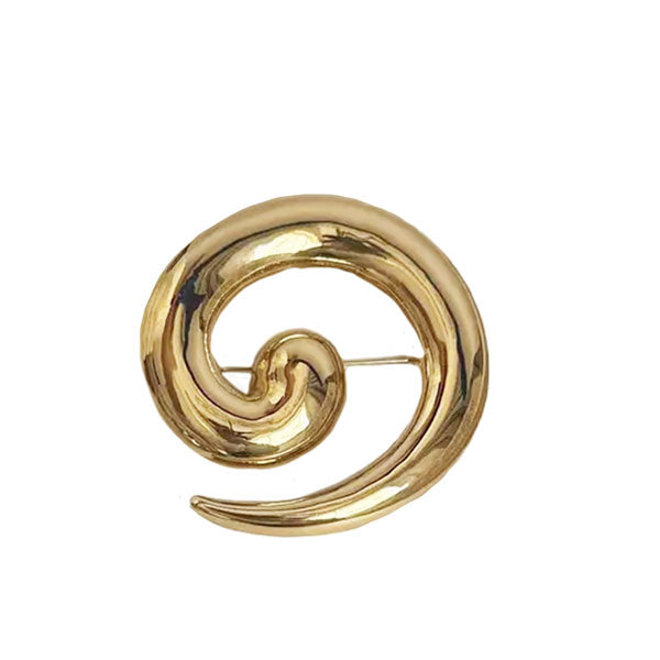 Loved Soul | Gold Swirl Brooch