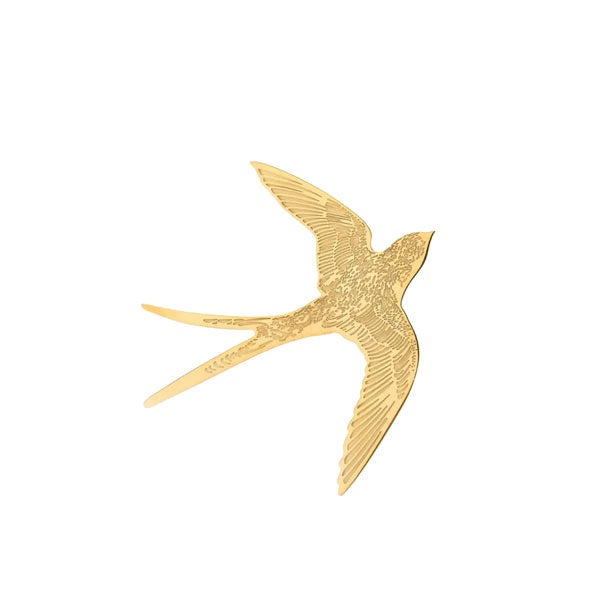 Strong Heart Gold | Bird Brooch