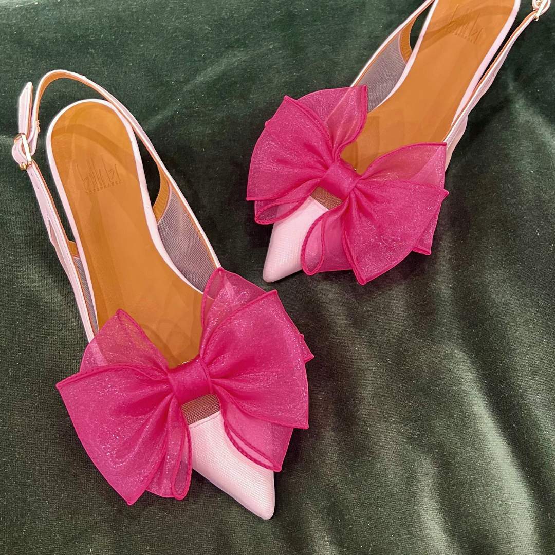 Pink Bow (set of 2) | Shoe Clips