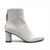 Reike Nen Wave Oval White Mid heel leather ankle boot side