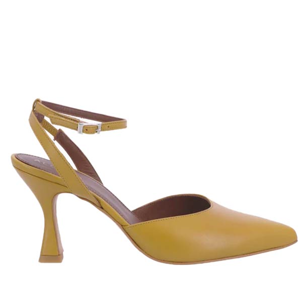 Alohas Cinderella marigold leather pumps