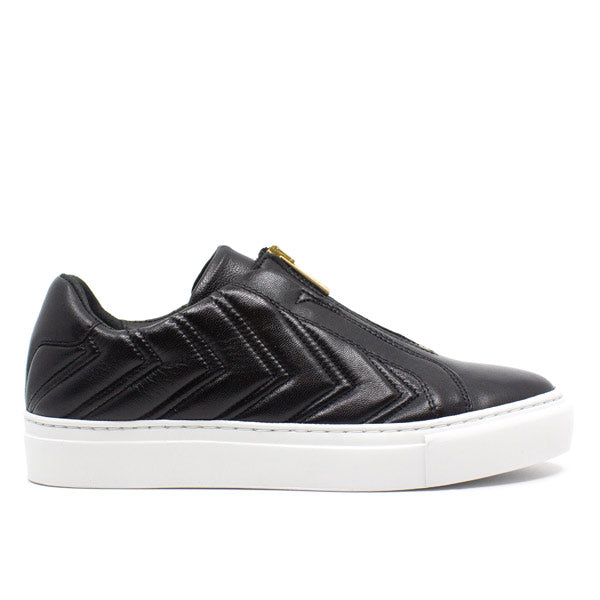 Billi-Bi A1461-black sneaker with zip side view