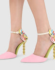 Ezili | Pink Embellished Pump