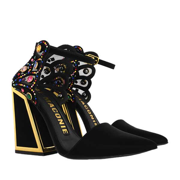 Kat Maconie Naira black/multi pumps