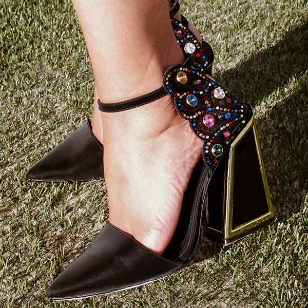 Kat Maconie Naira black/multi pumps