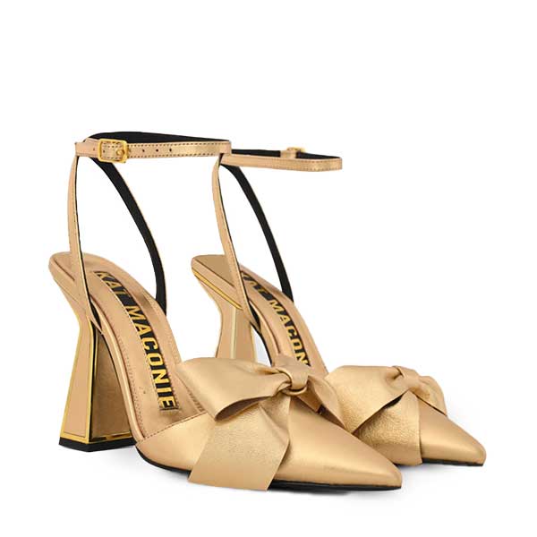 Kat-Maconie Maren Gold leather pump RS23 angle