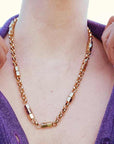 Prism Stud Bead Necklace | 18ct gold plated