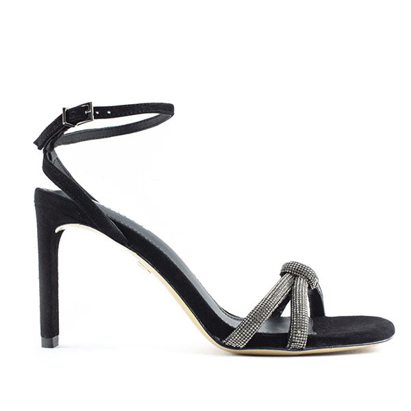 Lola-Cruz Safira black suede side