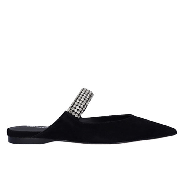 Bliza | Embellished Velvet Mule