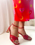 Mona Red | Leather Sandal