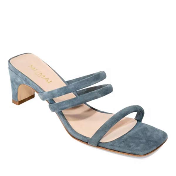 Pia Blue | Suede mule