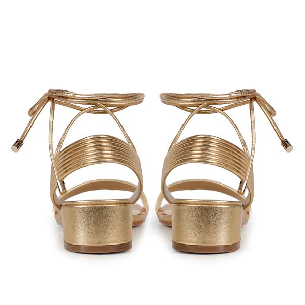 Kim Gold | Metallic Leather Sandal