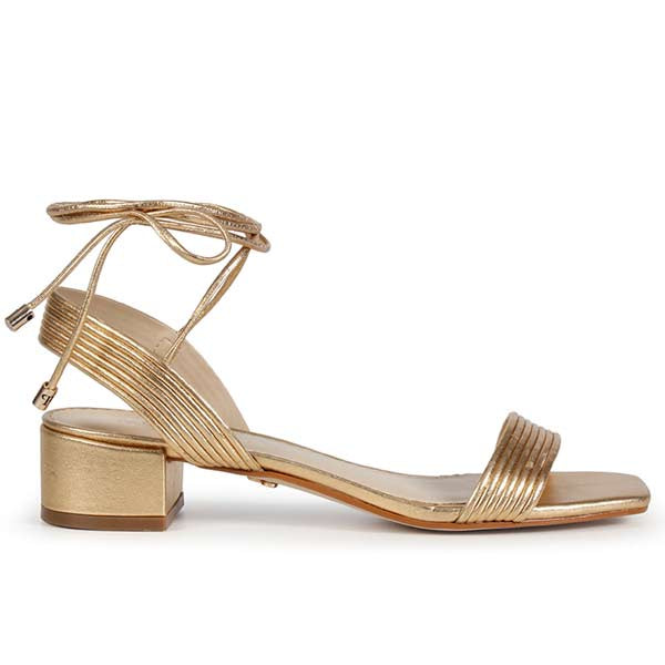 Kim Gold | Metallic Leather Sandal