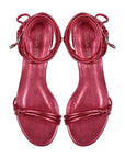 Nicole Pink | Metallic leather sandal