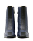 Sylven New York Jayne navy/black apple leather boot front
