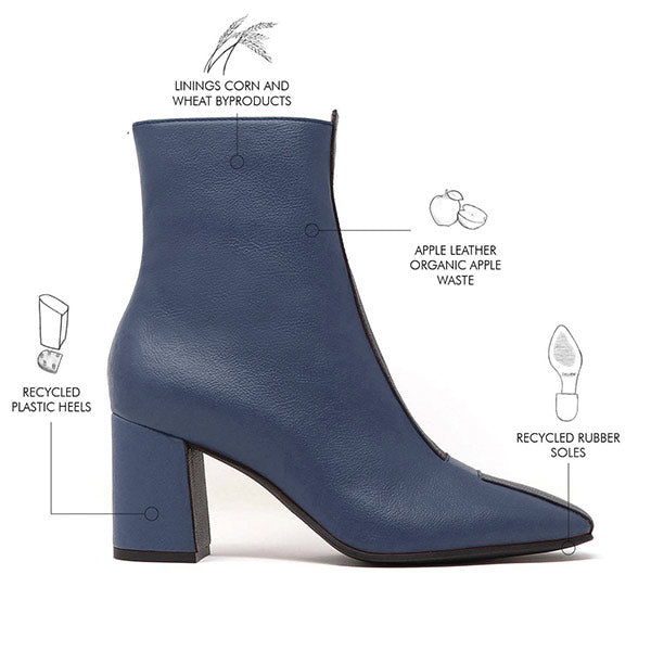 Sylven New York Jayne navy/black apple leather boot info