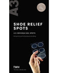 The well heeled Shoe relief spots A3