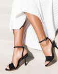Balatarini Zulema Black High heel satin stiletto lifestyle 2