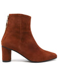 Reike Nen Wave Oval Brown Mid heel suede ankle boot side