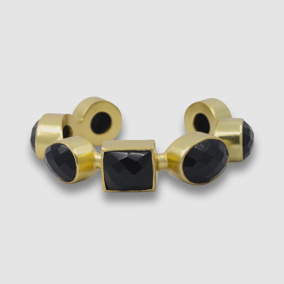 Gemstone Cuff | Black