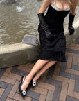 Grace Black | Lace Slingback Pump