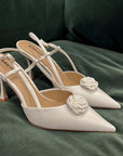 White Rosette (set of 2) | Shoe Clips