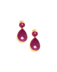 Amara Drop Earrings | Fuschia Pink
