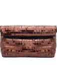 Shine Sequin Pochette | Chocolate
