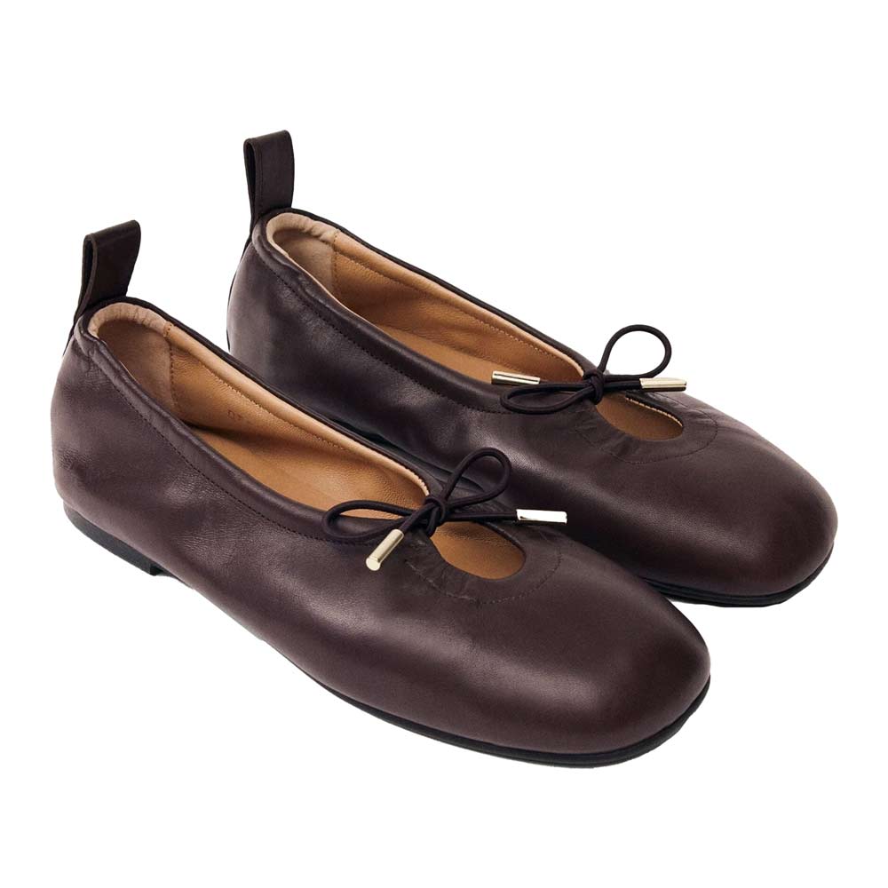 Rosalind Brown | Leather Ballet Flat