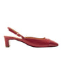 Lindy Bliss Red | Low Heel Leather Pump