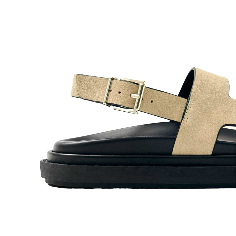 Lorelei Beige | Suede Sandals