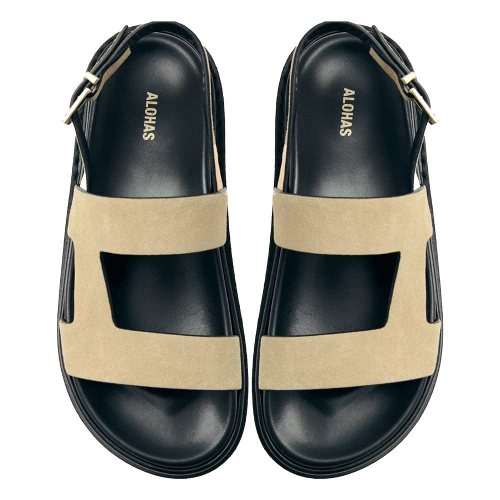 Lorelei Beige | Suede Sandals