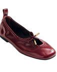 Rosalind Onix Burgundy | Patent Ballet Flat