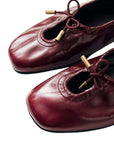 Rosalind Onix Burgundy | Patent Ballet Flat