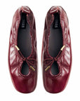 Rosalind Onix Burgundy | Patent Ballet Flat