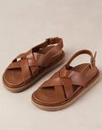 Trunca Brown | Chunky Leather Sandals