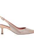 Paula Champagne | Embellished Slingback Pump