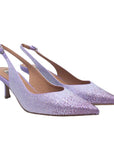 Paula Lilac | Embellished Slingback