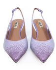 Paula Lilac | Embellished Slingback