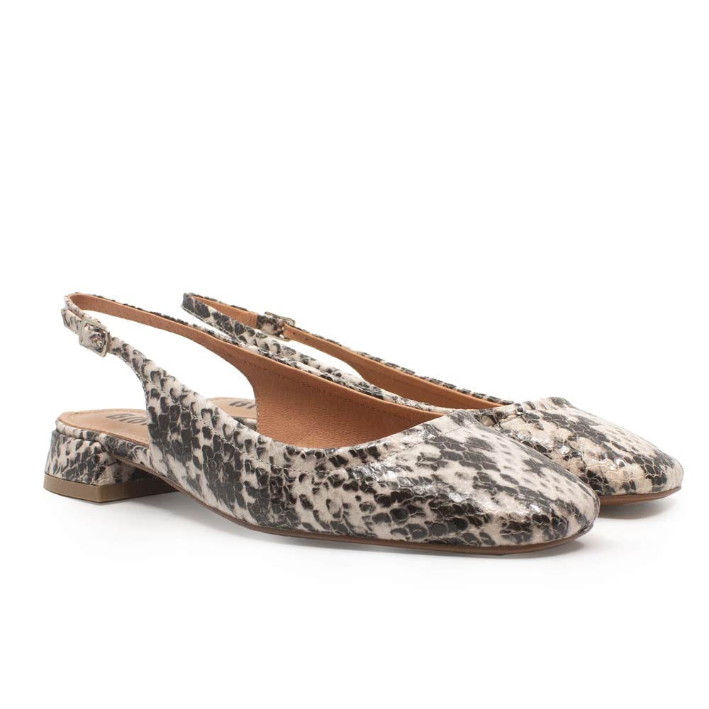 Tesa Snake | Low Heel Slingback